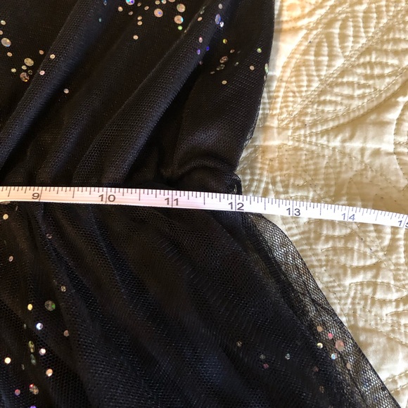 NWT Dress; Colorful Sequins; Spaghetti Straps; Asymmetrical Hemline; Fully Lined - Picture 12 of 14